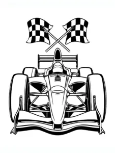 sportlicher-rennwagen-mit-schachbrettflaggen