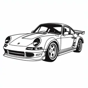 sportliches-ausmalbild-eines-porsche-mit-klaren-linien
