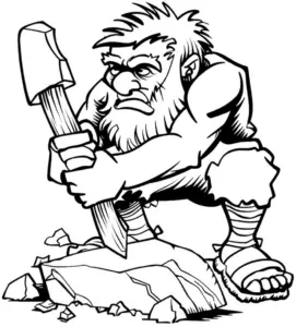 steinzeitmensch-mit-werkzeug-und-steinen