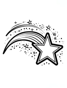 sternenschnuppe-und-sterne-ausmalbild