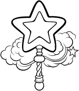 sternstab-mit-wolken-und-sternen-ausmalbild