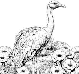 strauss-im-blumenfeld-ausmalbild