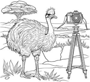 strauss-mit-kamera-im-ausmalbild