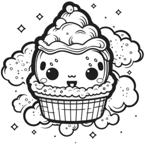 suessigkeiten-ausmalbild-mit-eiscreme-und-wolken