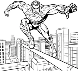 superheld-auf-hochhaus-zwischen-stadtlandschaft