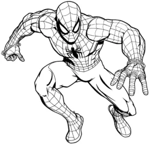 superheld-ausmalbild-mit-spinnenmusterung-dynamische-pose