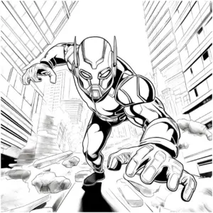 superheld-in-action-ausmalbild