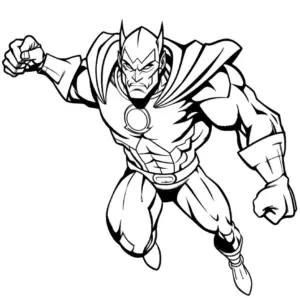 superheld-in-dynamischer-flugpose-ausmalbild