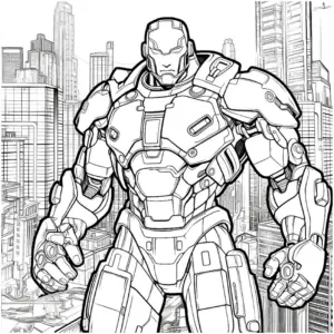 superheld-mit-robotischen-elementen-in-stadtlandschaft