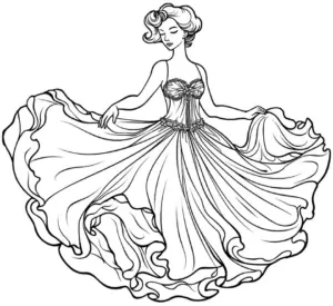 tanzende-frau-im-eleganten-kleid