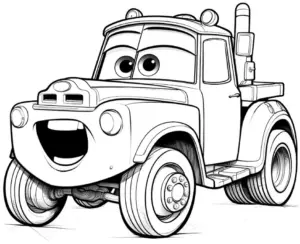 traktor-ausmalbild-mit-grossen-augen-und-laecheln