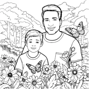 vater-und-sohn-in-bluemender-natur