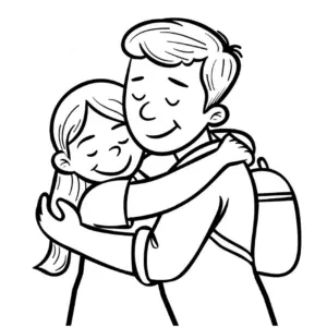 vater-und-tochter-umarmung-ausmalbild