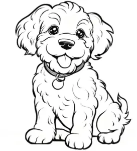 verspielter-lagotto-welpe-ausmalbild