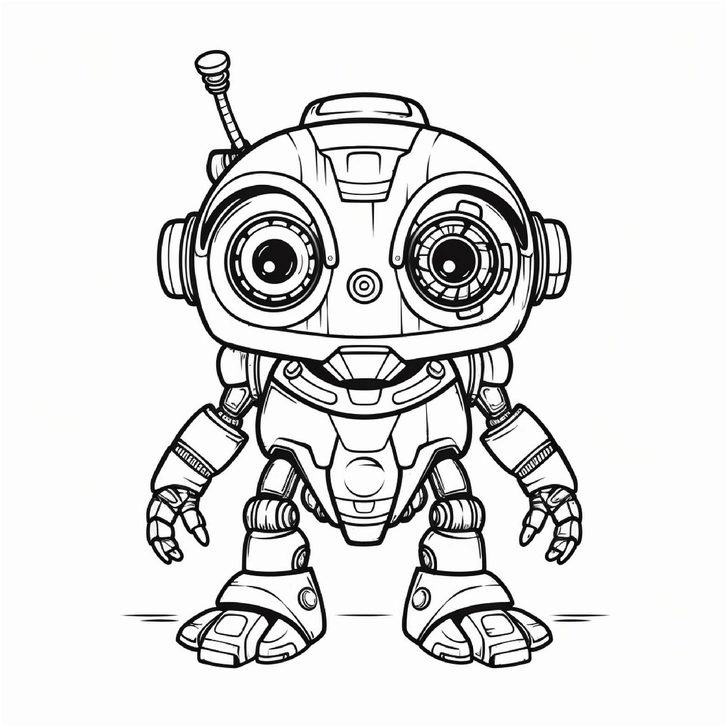 verspielter-roboter-ausmalbild-fuer-kinder