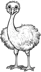 verspielter-strauss-ausmalbild