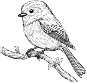 vogel-ausmalbild-auf-ast-sitzend