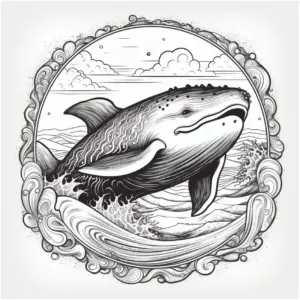 wal-auf-den-wellen-ausmalbild