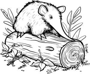 waldameise-auf-baumstamm-mit-pflanzen