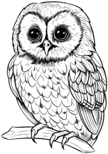 waldkauz-ausmalbild-mit-grossen-augen-und-detailreichem-federkleid
