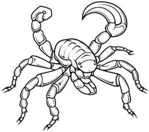 waldskorpion-ausmalbild-detaillierte-darstellung