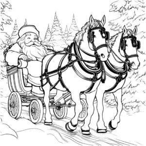 weihnachtlicher-santa-claus-in-pferdekutsche