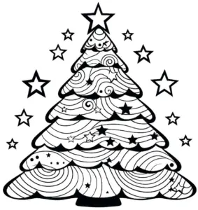 weihnachtsbaum-ausmalbild-mit-mustern-und-sternen