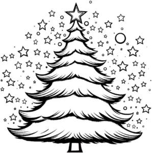 weihnachtsbaum-ausmalbild-mit-sternen