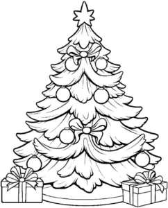 weihnachtsbaum-mit-geschenken-ausmalbild