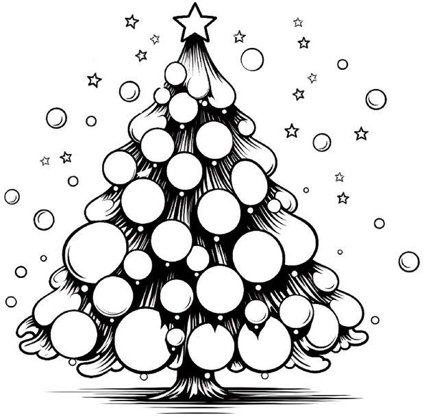 weihnachtsbaum-mit-runden-ornamenten-und-schneesternen