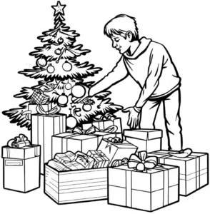 weihnachtsbaum-und-geschenke-ausmalbild