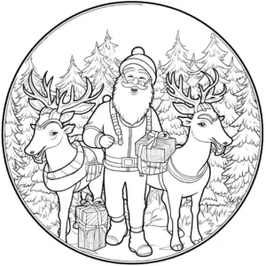 weihnachtsmann-mit-rentieren-und-geschenken