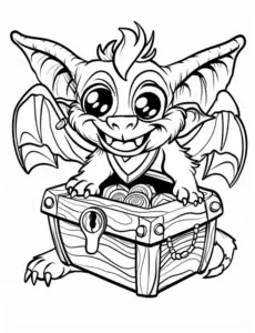 wichtel-mit-schatzkiste-ausmalbild