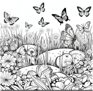 wiesenlandschaft-mit-schmetterlingen-und-blumen