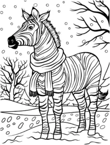 winterliches-ausmalbild-mit-zebra-und-schal