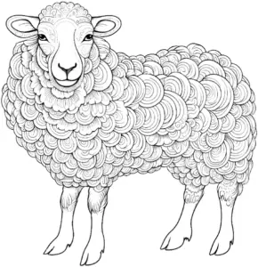 wolliges-schaf-ausmalbild-mit-geschwungenen-linien