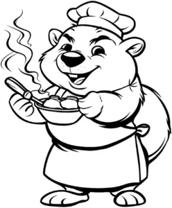 wombat-ausmalbild-beim-kochen-mit-schuessel
