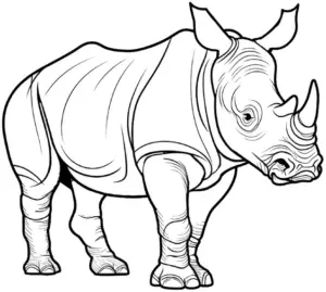 wuestennashorn-ausmalbild-mit-klaren-linien