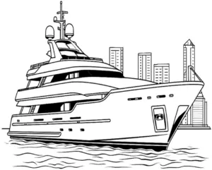 yacht-ausmalbild-mit-stadtlandschaft