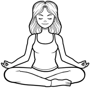 yoga-frau-lotus-sitz-ausmalbild