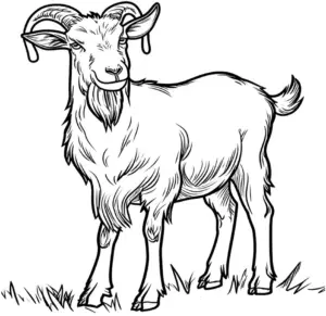 ziegen-ausmalbild-mit-hoernern-und-fell