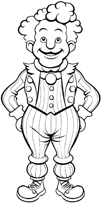zirkus-clown-ausmalbild-mit-gestreiftem-outfit