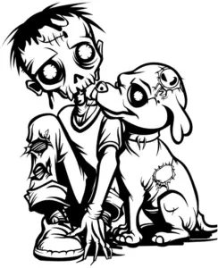 zombie-junge-mit-hund-ausmalbild