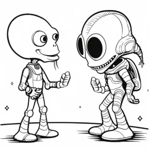 zwei-ausserirdische-figuren-im-dialog-ausmalbild
