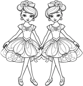 zwei-ballerinas-hand-in-hand-ausmalbild