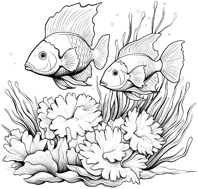 zwei-fische-unterwasser-mit-pflanzen